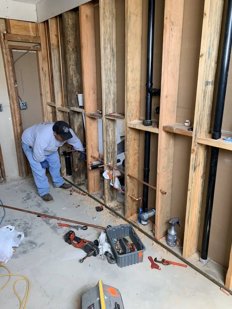 Commercial rough-in plumbing for Gas Line Repair in Columbus